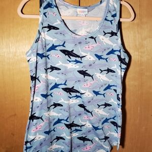 LulaRoe Shark Tanktop Large